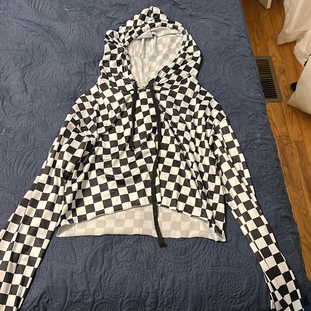 Checkered crop top